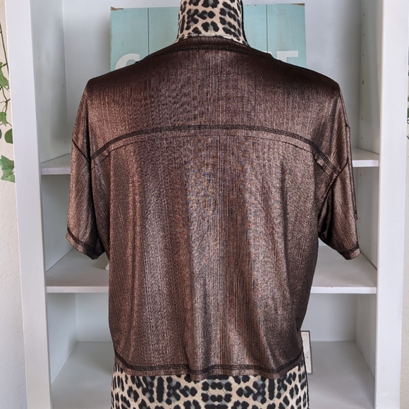 Wild Fable Bronze Copper Cropped Slinky Top - XS - Picture 4 of 7
